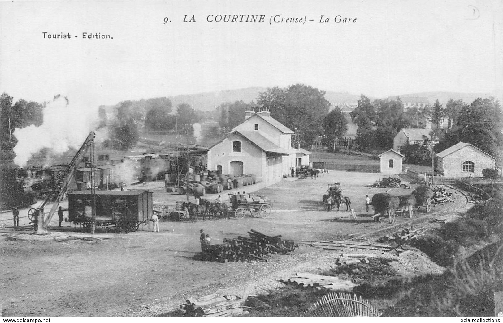 La Courtine        23      La Gare  -  2 -         (voir Scan) - La Courtine