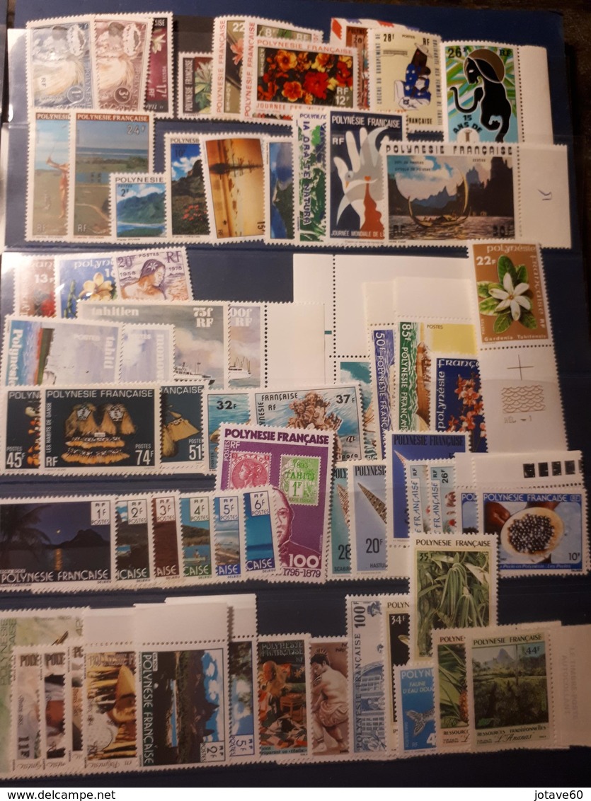 Affaires ! Lot De + De 70 Timbres Polynésie Neufs, Surtout Entre 92 Et 375, Avec Quelques Fortes Cotes Dont Le 355 - Collections, Lots & Séries