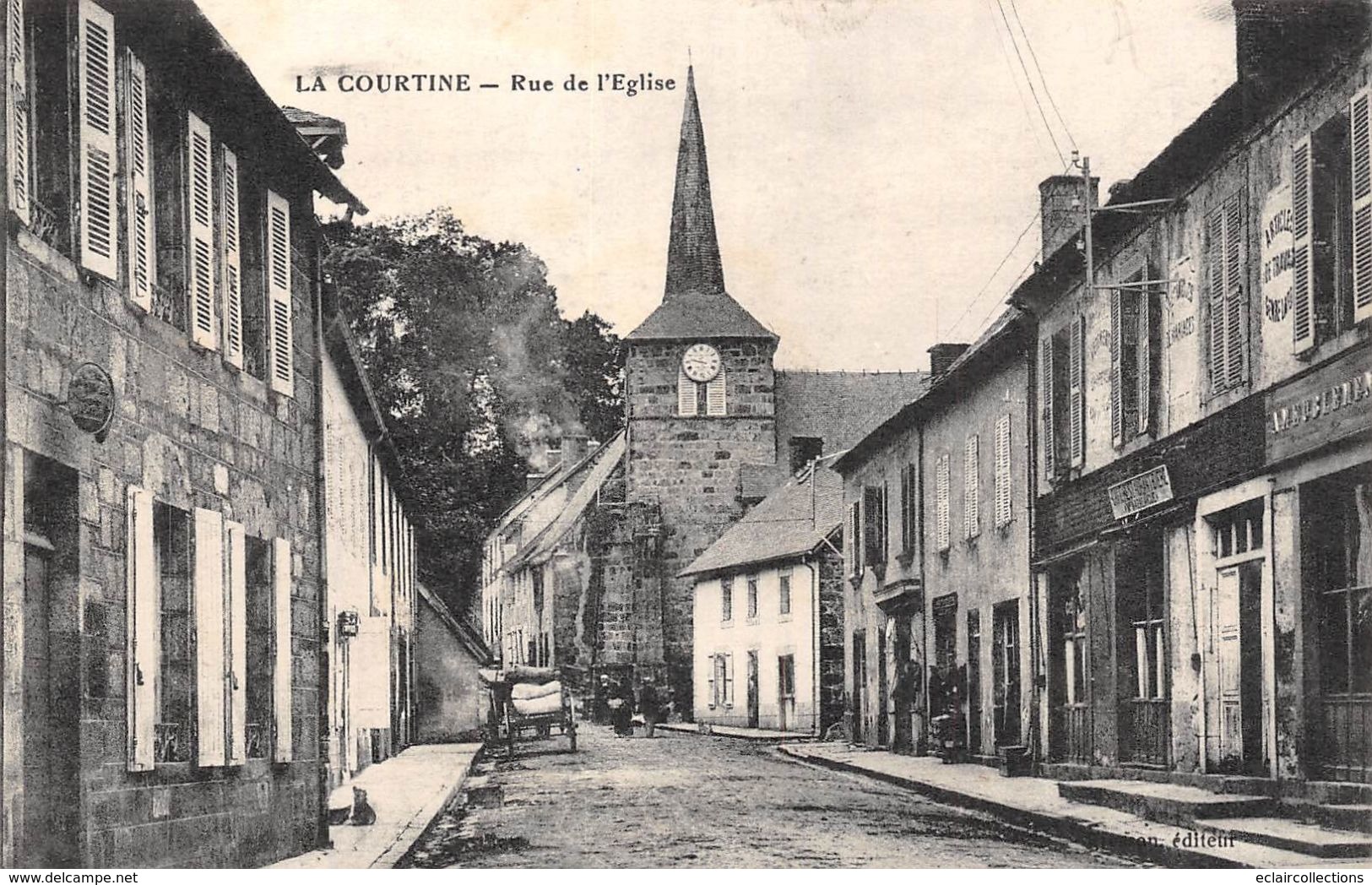 La Courtine        23     Rue De L'Eglise   (voir Scan) - La Courtine