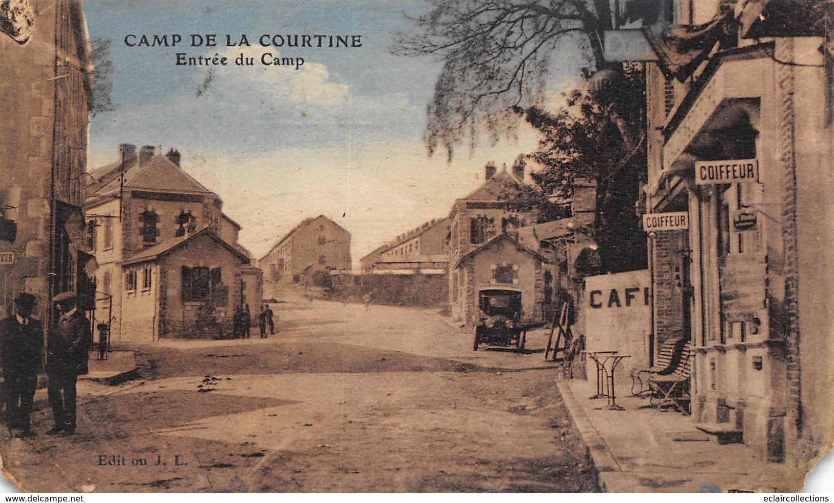 La Courtine        23    Entrée Du Camp    -  1 -   (coin Coupé Voir Scan) - La Courtine