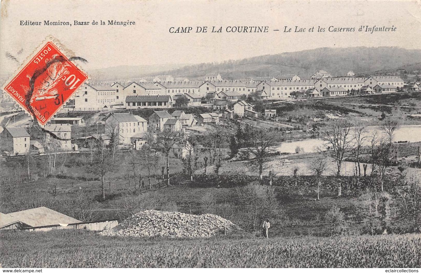 La Courtine        23      Le Lac Et Les Casernes D'Infanterie    (voir Scan) - La Courtine