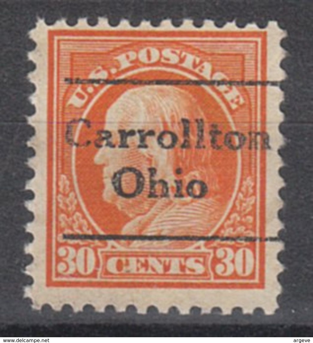 USA Precancel Vorausentwertung Preo, Locals Ohio, Carrollton L-1 TS, Perf. 11x11 - Vorausentwertungen