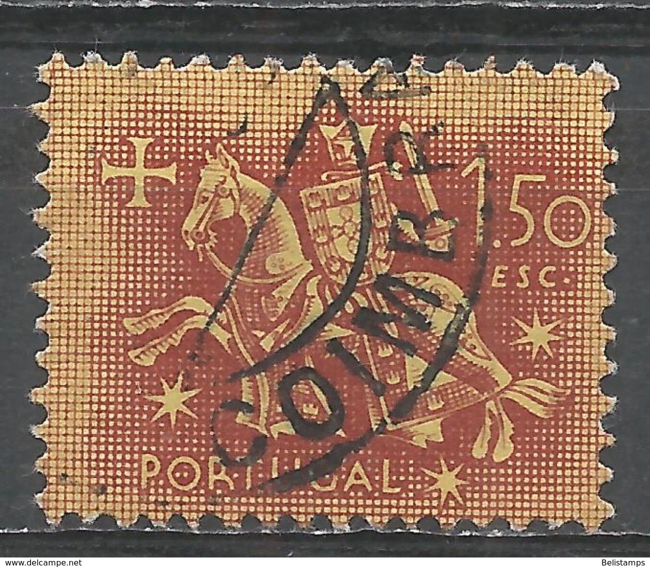 Portugal 1953. Scott #768 (U) Equestrian Seal Of King Diniz - Oblitérés