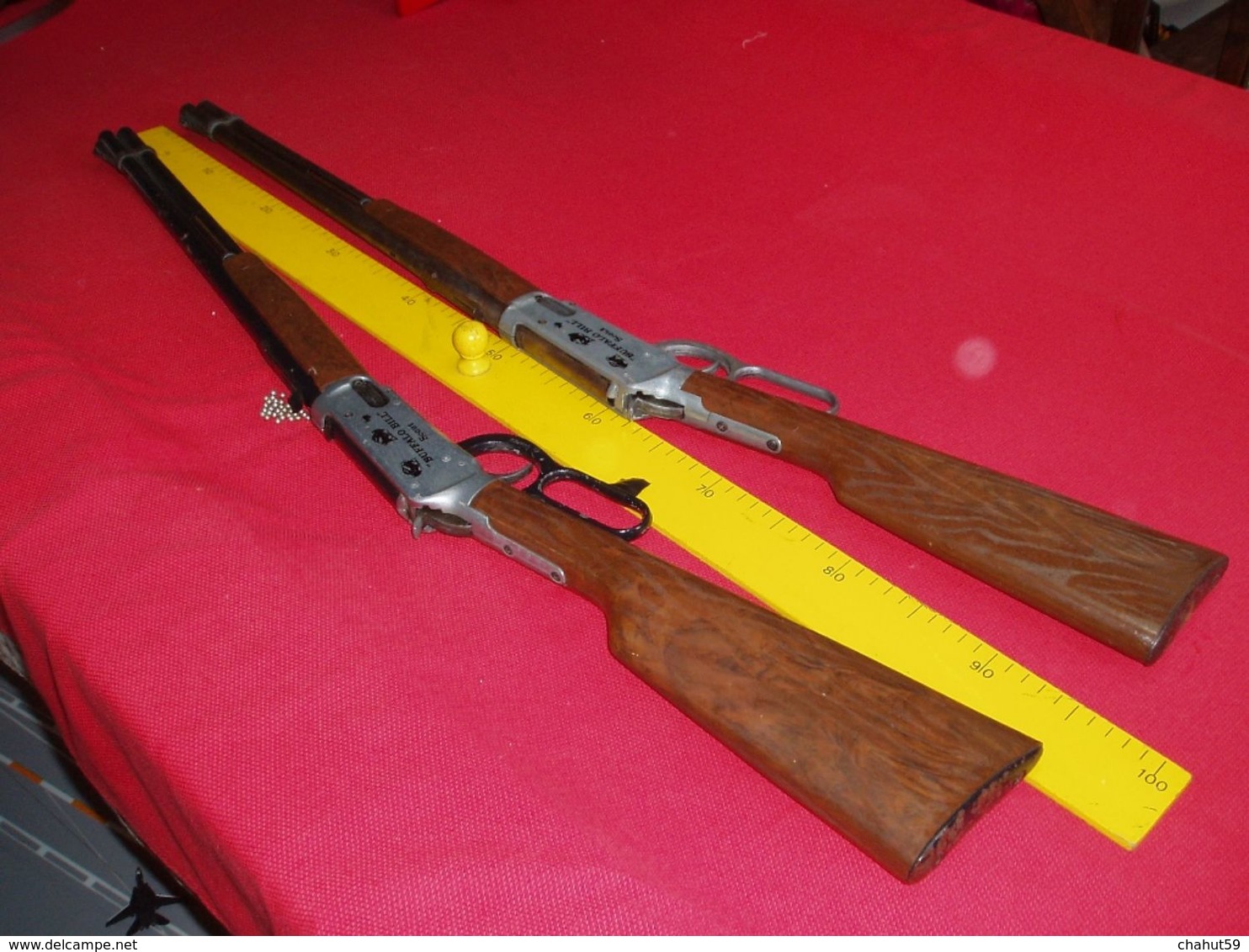 2 ANCIENNES CARABINES "WINCHESTER A BILLES" BUFFALO BILL Scout Marque UMAREX. - Armes Neutralisées