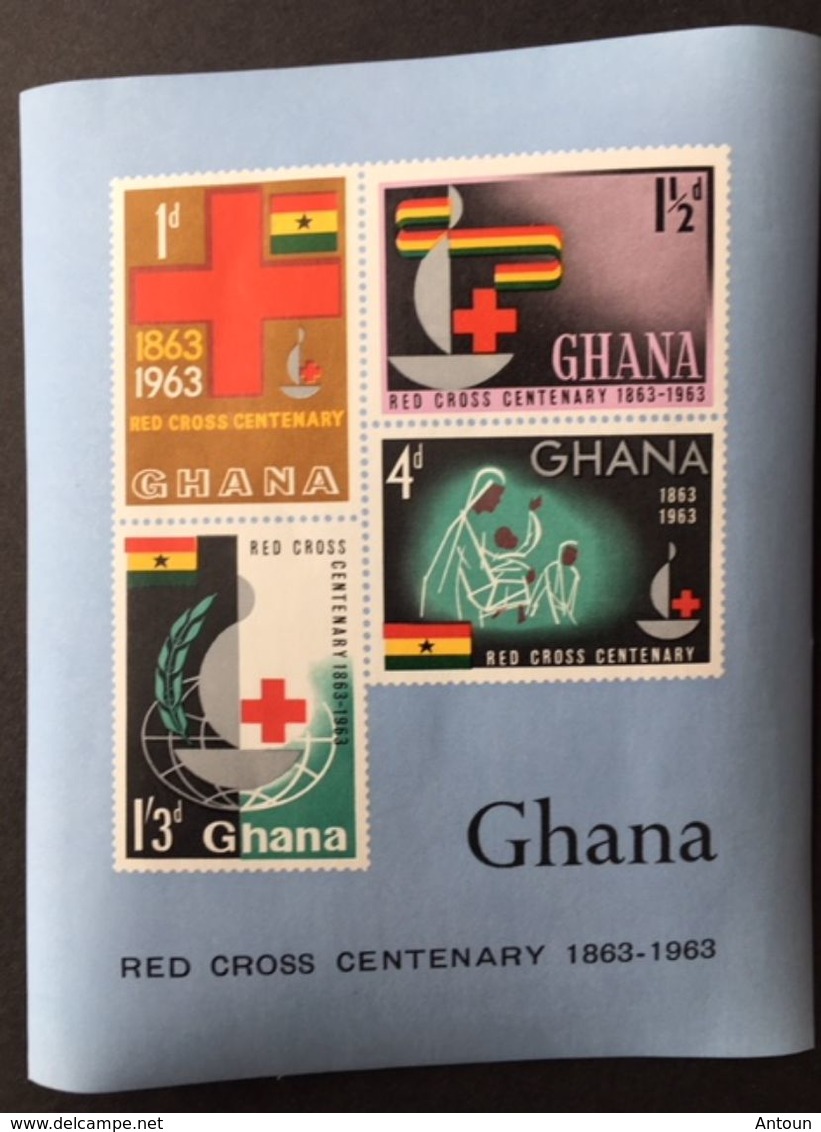 Ghana 1963 Red Cross S/S - Ghana (1957-...)