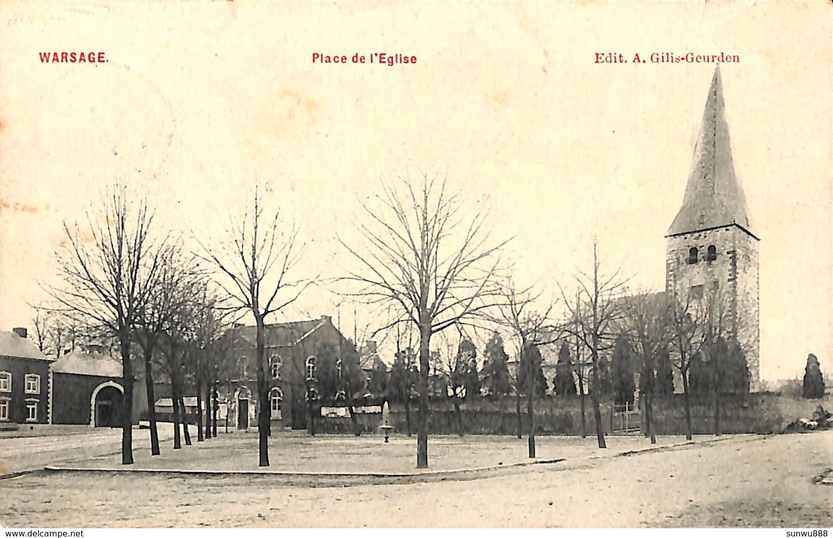 Warsage - Place De L'Eglise (Edit. A. Gilis-Geurden, 1909) - Dalhem