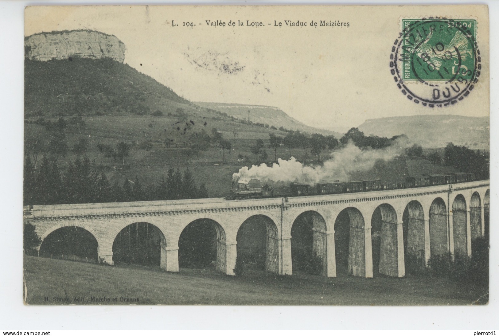 Vallée De La Loue - Viaduc De MAIZIERES (passage Train ) - Autres & Non Classés