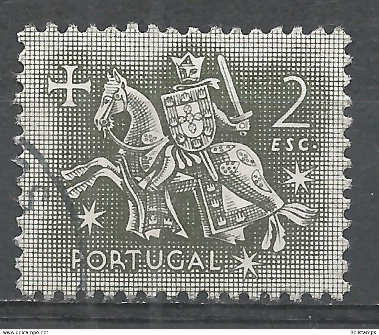 Portugal 1953. Scott #769 (U) Equestrian Seal Of King Diniz - Oblitérés