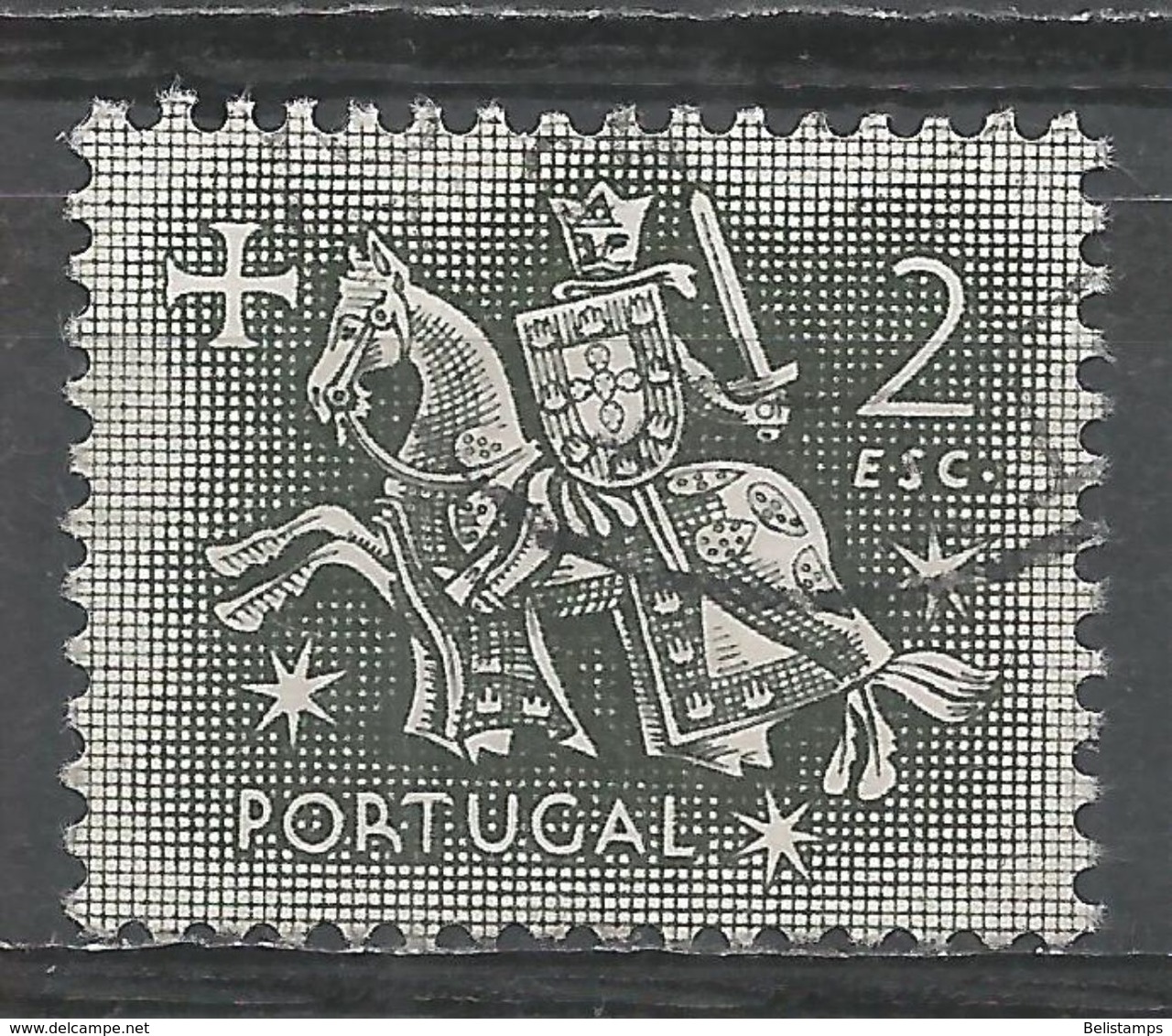 Portugal 1953. Scott #769 (U) Equestrian Seal Of King Diniz - Oblitérés