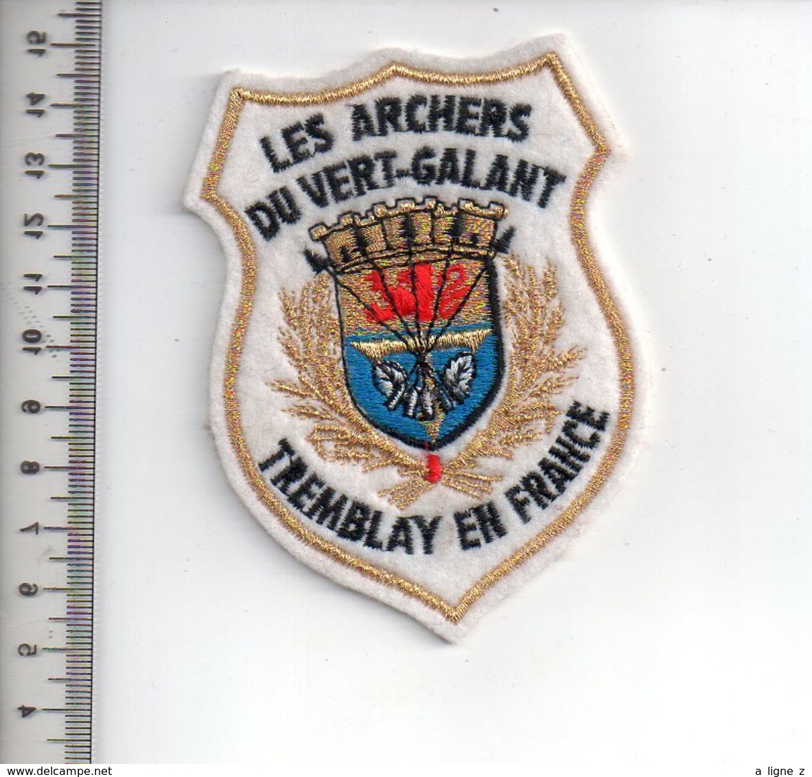 REF 10 : Écusson Patch Thème TIR A L'ARC Archerie Archer Arc Club Tremblay En France - Tir à L'Arc