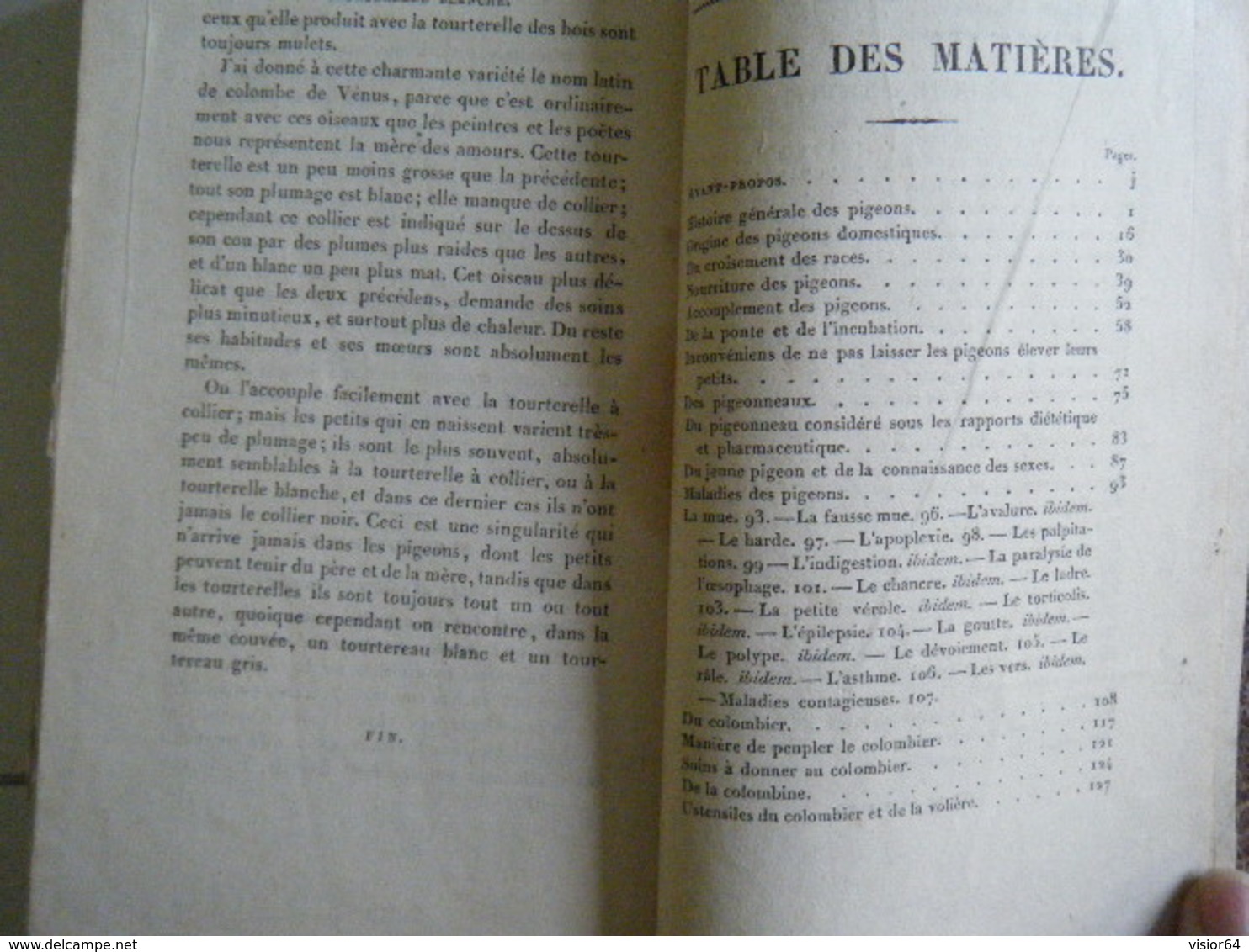 RARE 1824-LES PIGEONS DE VOLIERE ET COLOMBIER DEDIE A LA DUCHESSE DE BERRY- 25 PLANCHES PIGEONS D'APRES NATURE