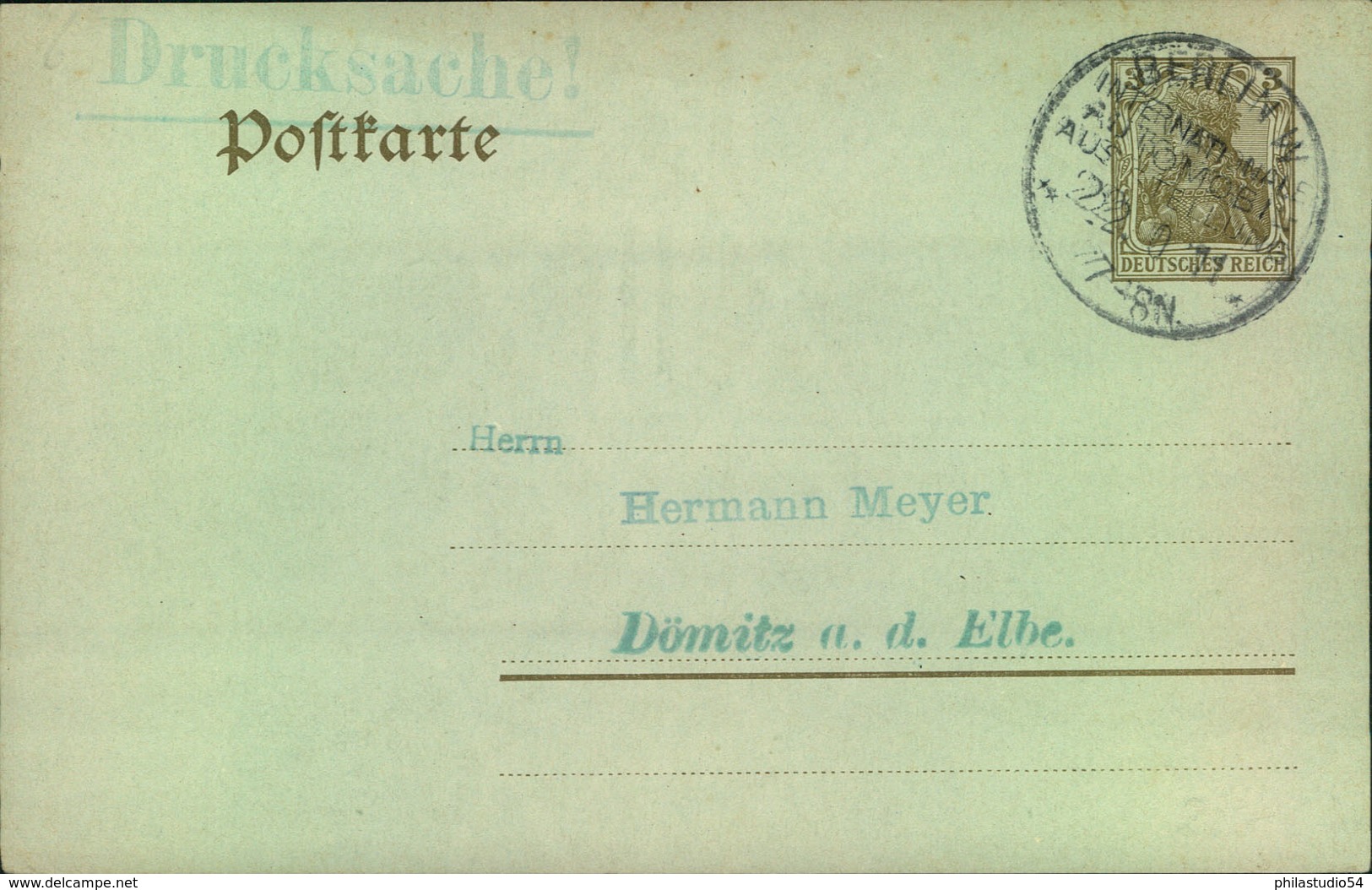 1911, INTERNATIONALE AUTOMOBILAUSSTELLUNG BERLIN, Seltener Sonderstempel (KBHW S 31) Auf Blankokarte - Voitures