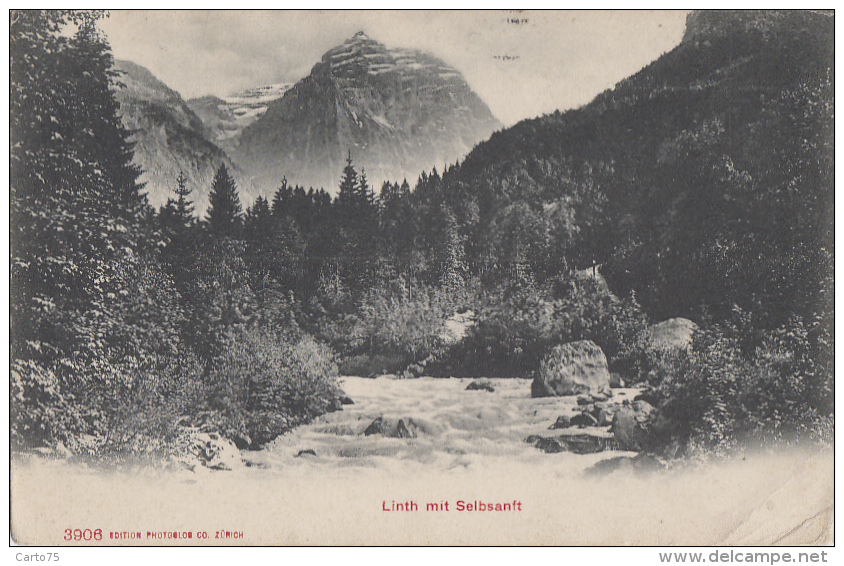Suisse - Genève - Linth Mit Selbsanft - 1909 - Andere & Zonder Classificatie