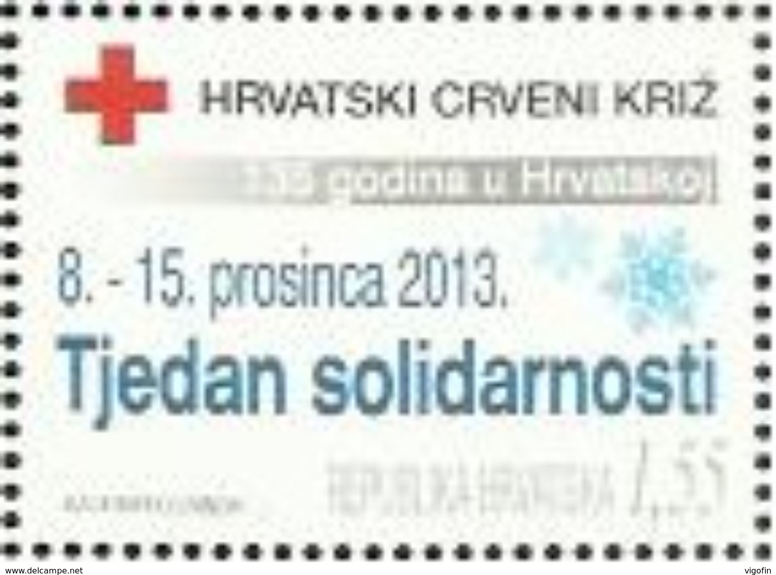 HR 2013-ZZ130 RED CROSS SOLIDARNOST, HRVATSKA CROATIA, 1 X 1v, MNH - Kroatien