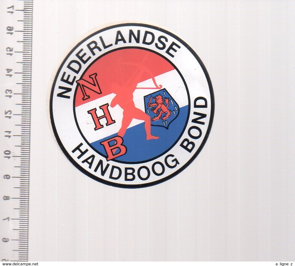 REF 10 : Autocollant Sticker Thème TIR A L'ARC Archerie Archer Compagnie Club Pays Bas Handboog - Boogschieten