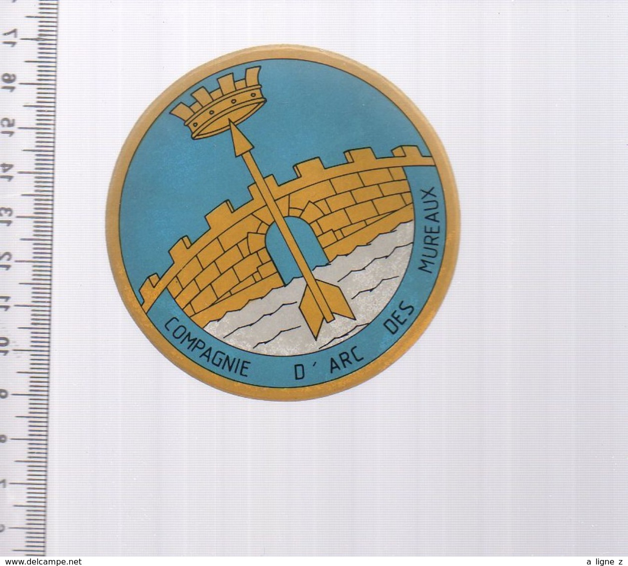 REF 10 : Autocollant Sticker Thème TIR A L'ARC Archerie Archer Compagnie Les Mureaux - Tiro Al Arco