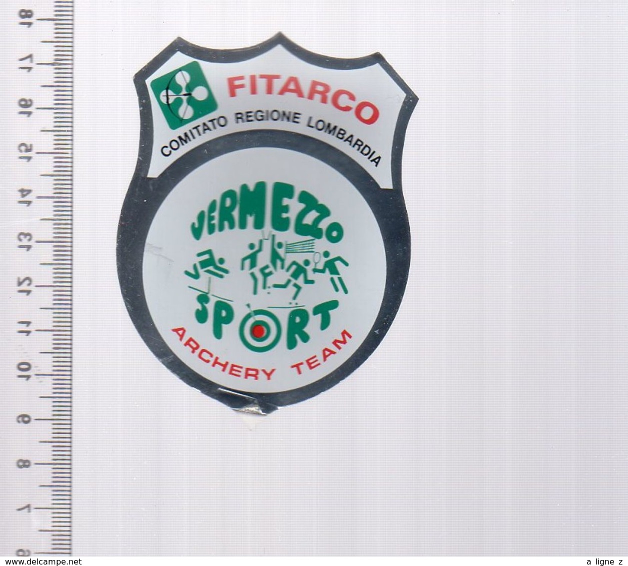 REF 10 : Autocollant Sticker Thème TIR A L'ARC Archerie Archer Compagnie Italie FITARCO - Tir à L'Arc