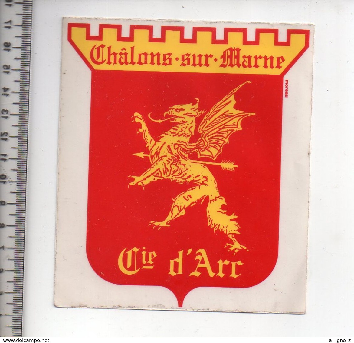 REF 10 : Autocollant Sticker Thème TIR A L'ARC Archerie Archer Compagnie Chalons Sur Marne - Tir à L'Arc