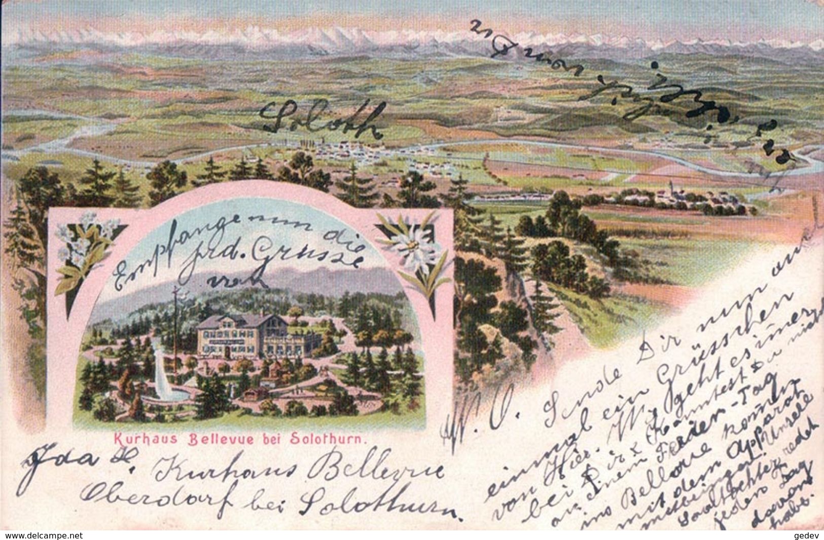 Kurhaus Bellevue Bei Solothurn (21.7.1909) - Autres & Non Classés