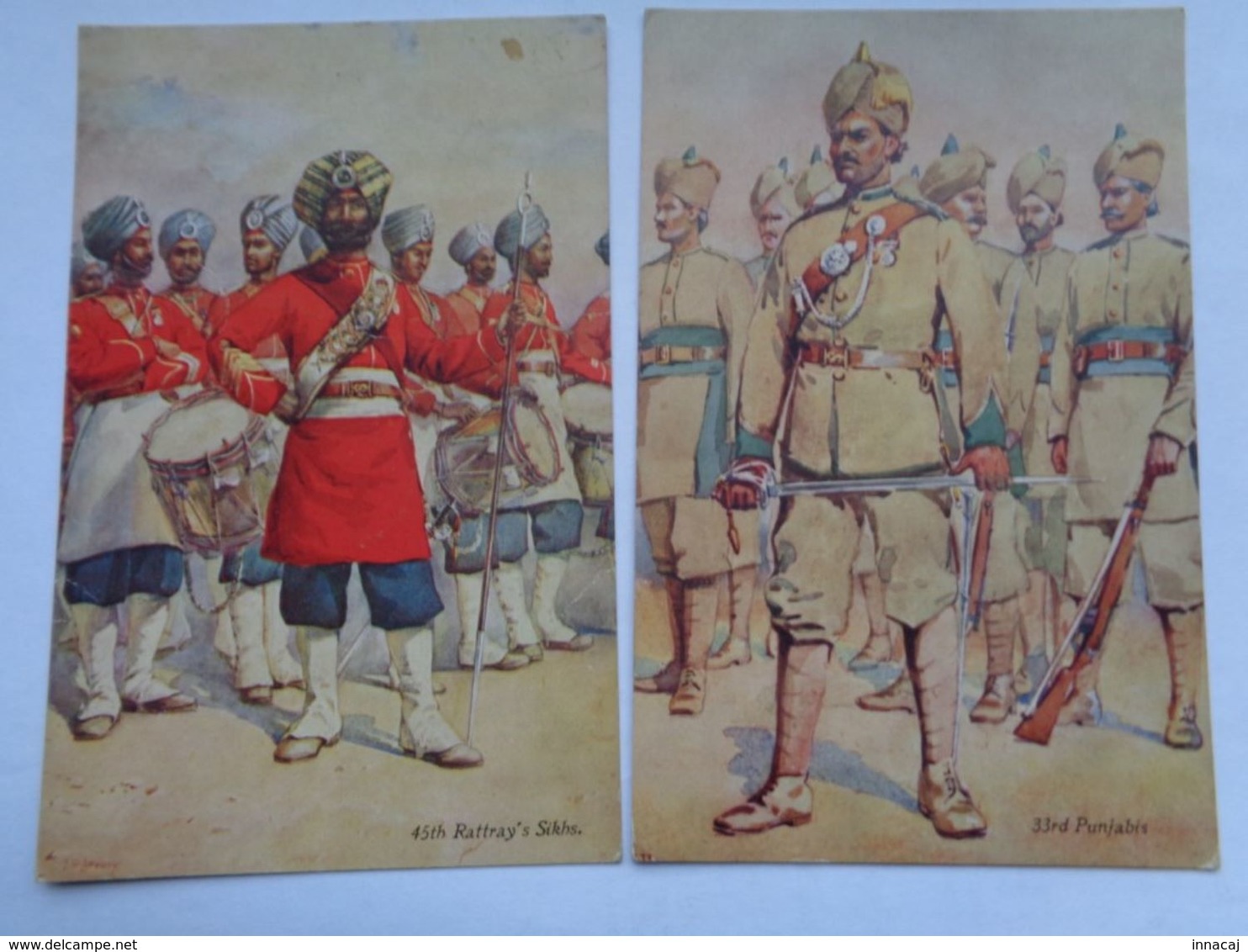 Réf: 98-17-24.            4 Cartes Postales:  Militaires Anglais. ( Colorisée ) ( Voir Détail ) - Uniformes