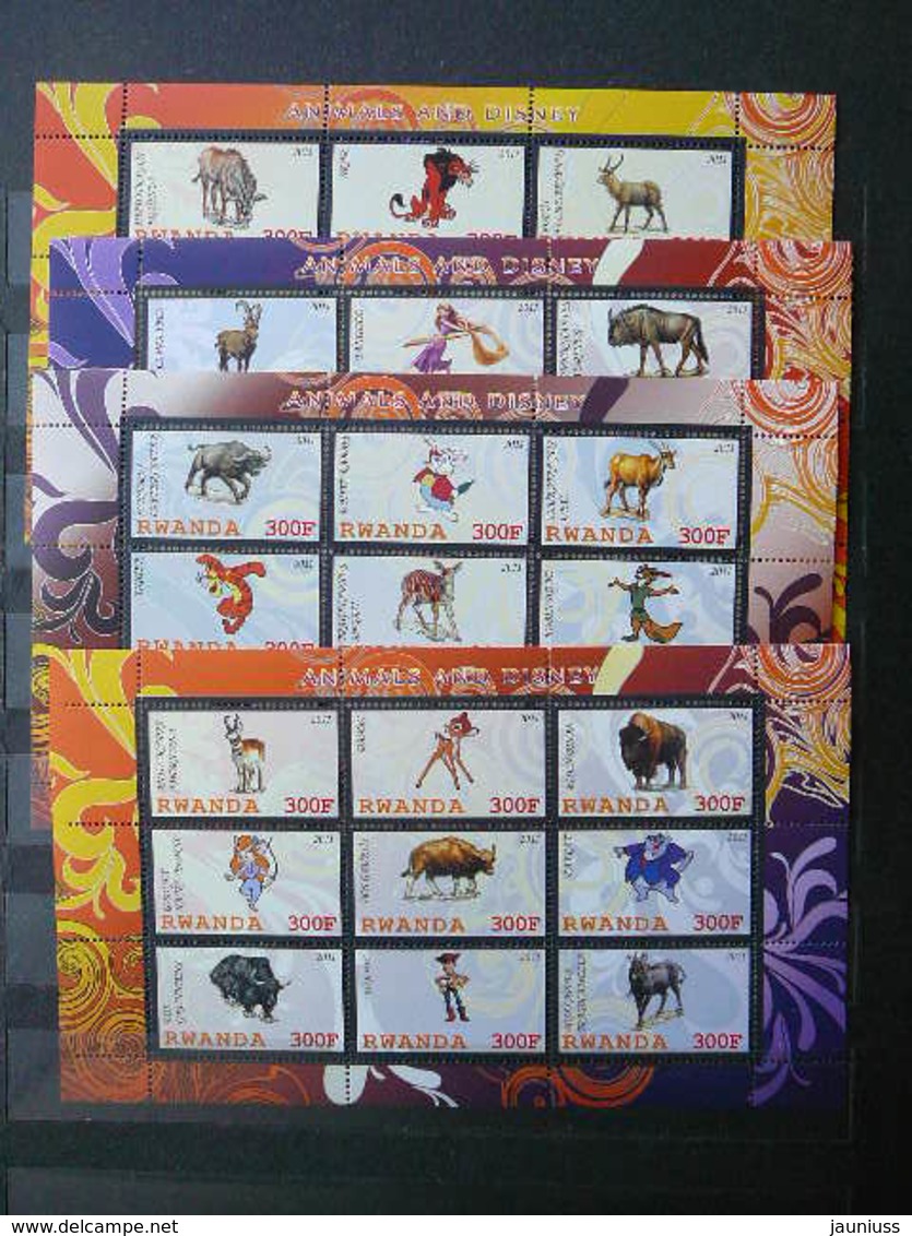 Disney. Animals # 2011 MNH 4x S/s # 1873 - Disney