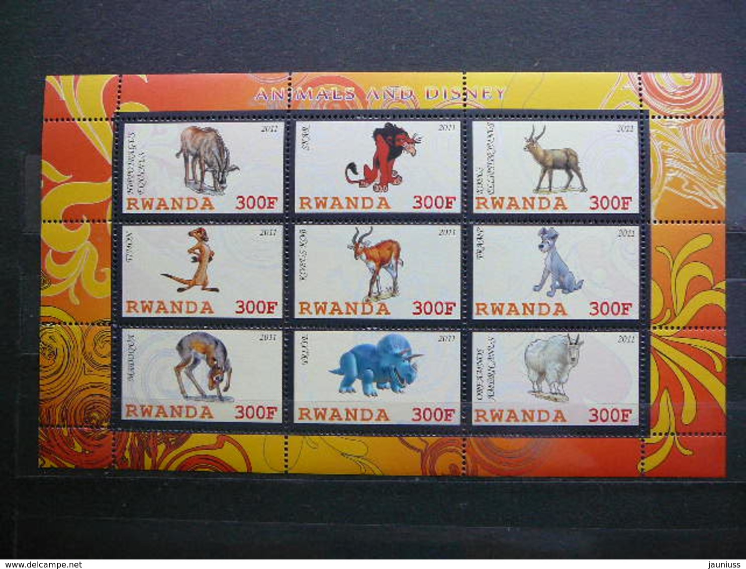 Disney. Animals # 2011 MNH 4x S/s # 1873 - Disney