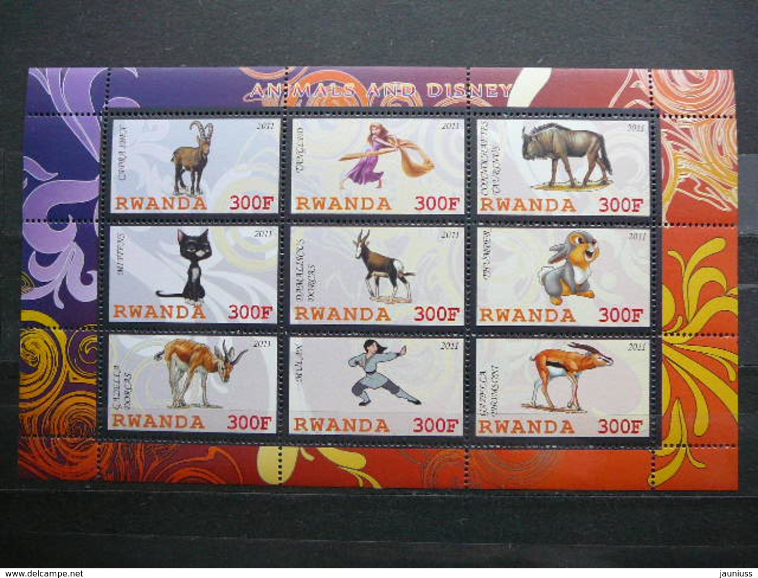 Disney. Animals # 2011 MNH 4x S/s # 1873 - Disney