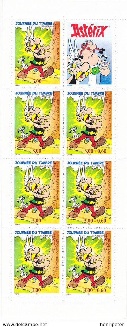 Carnet Neuf** Non Plié De 7 T.-P. - Journée Du Timbre 1999 Astérix - N° BC3227 (Yvert) - France 1999 - Stamp Day