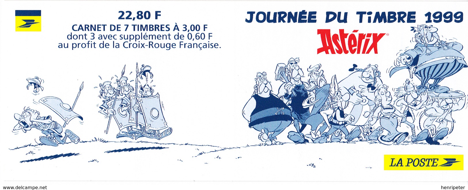 Carnet Neuf** Non Plié De 7 T.-P. - Journée Du Timbre 1999 Astérix - N° BC3227 (Yvert) - France 1999 - Stamp Day