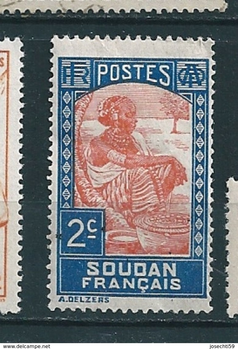 N°  61 LAITIERE PEULH AU MARCHE   Timbre Soudan Français (1931) Neuf   Pli (offert) Avec Achat - Soudan (1954-...)