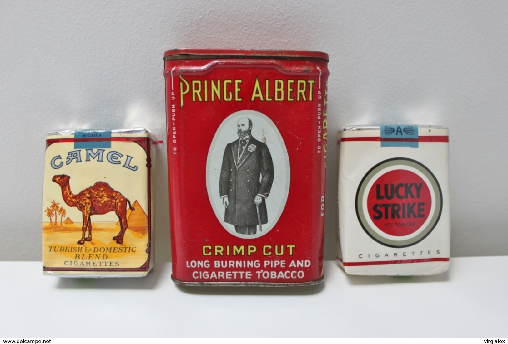 Lot Tabac Ancien US Pour Reconstitution Historique WW2 39/45 - CAMEL - LUCKY STRIKE - PRINCE ALBERT - Equipement