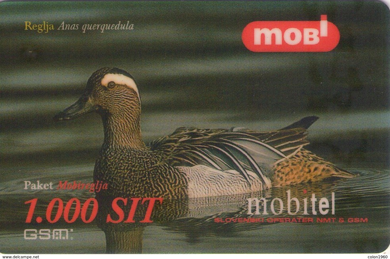 TARJETA TELEFONICA  DE ESLOVENIA. PREPAGO (031). FAUNA. - Slovenia