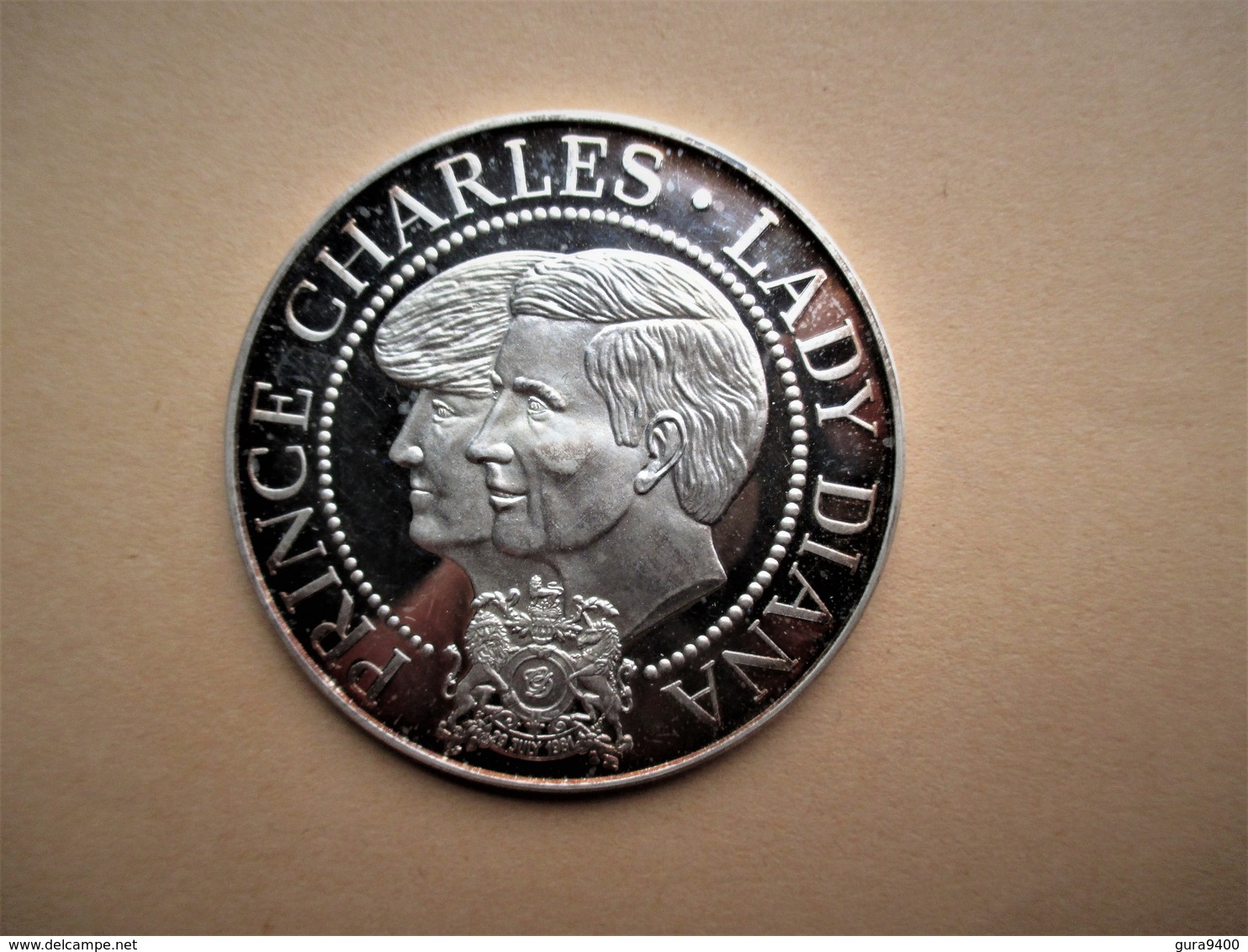Munt/Medaille Prince Charles & Diana Wedding 1981 999/1000 Ag, +-35 Gr. - Royal/Of Nobility