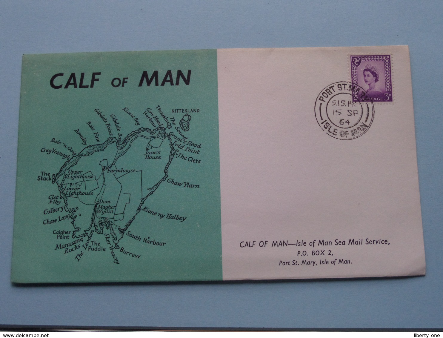 CALF Of MAN - ISLE Of MAN Sea Mail Service ( FDC ) EUROPA - 1964 ( See Photo's ) ! - Isola Di Man