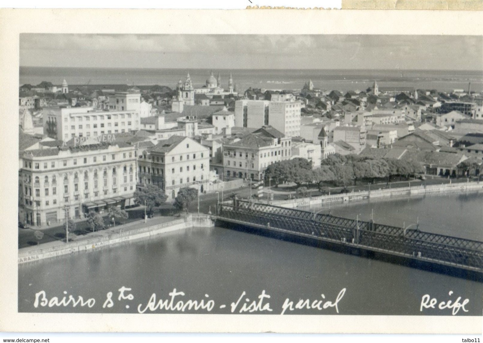 Carte Photo - Brésil - Recife - BairroSto Antonio - Vista Partial - Voir Timbres Au Dos - Recife