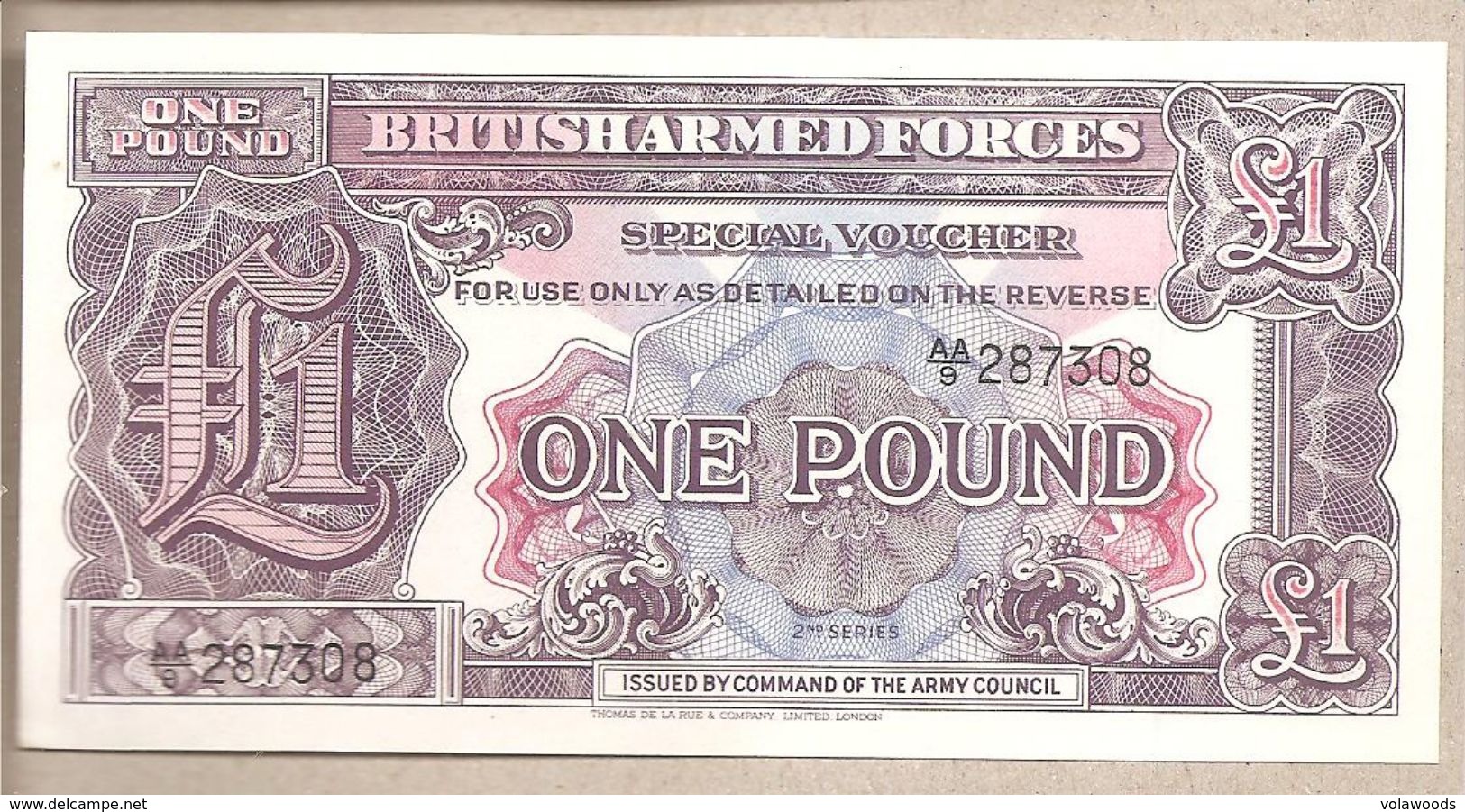 Forze Armate Britanniche - Banconota Non Circolata FdS Da 1 Sterlina 2° Emissione P-M22a -1948 #17 - Forze Armate Britanniche & Docuementi Speciali