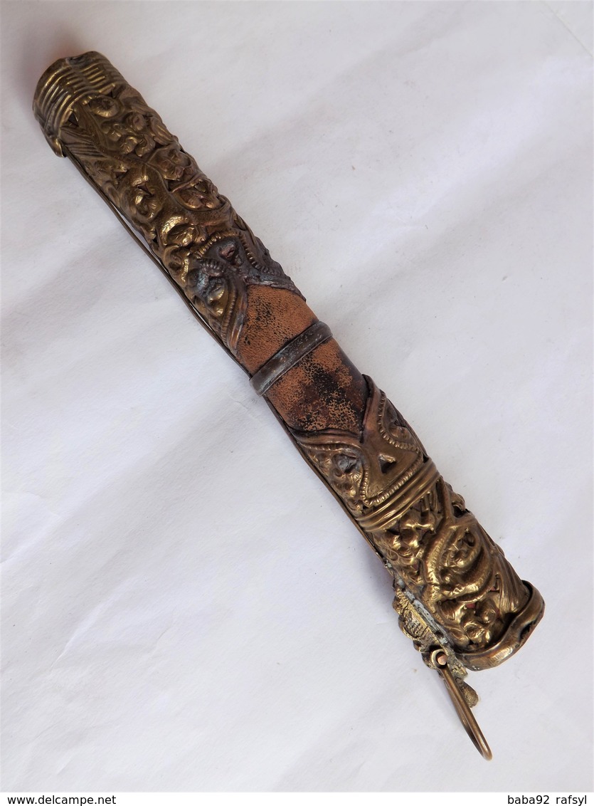 Ancien Couteau Baguette Tibetain - Asian Art