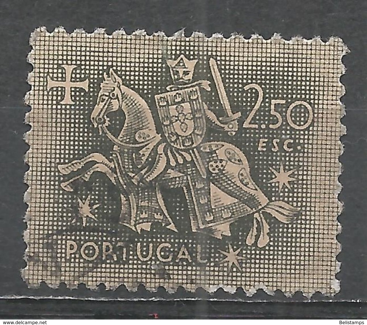 Portugal 1953. Scott #771 (U) Equestrian Seal Of King Diniz - Oblitérés