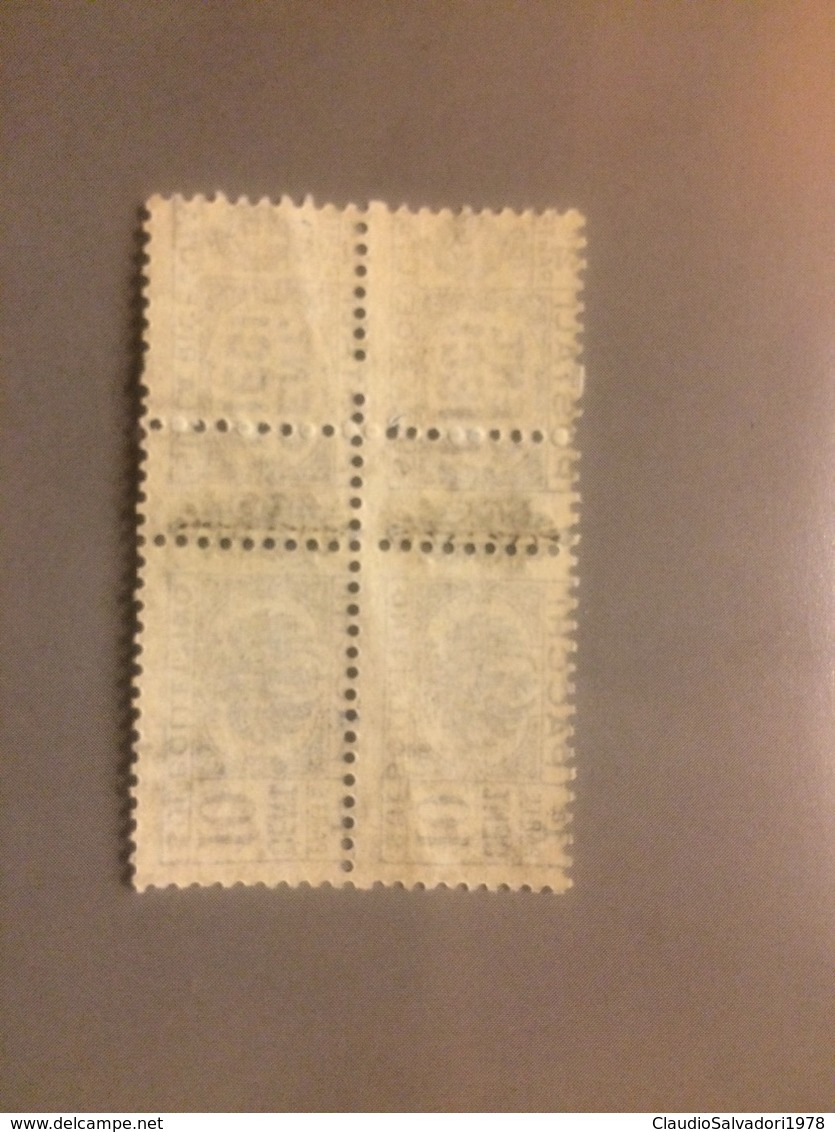 1945 Luogotenenza Pacchi Postali Due Sezioni Fascio Littorio Sovrastampati 2x 10cent Mnh ** Varietà - Paketmarken