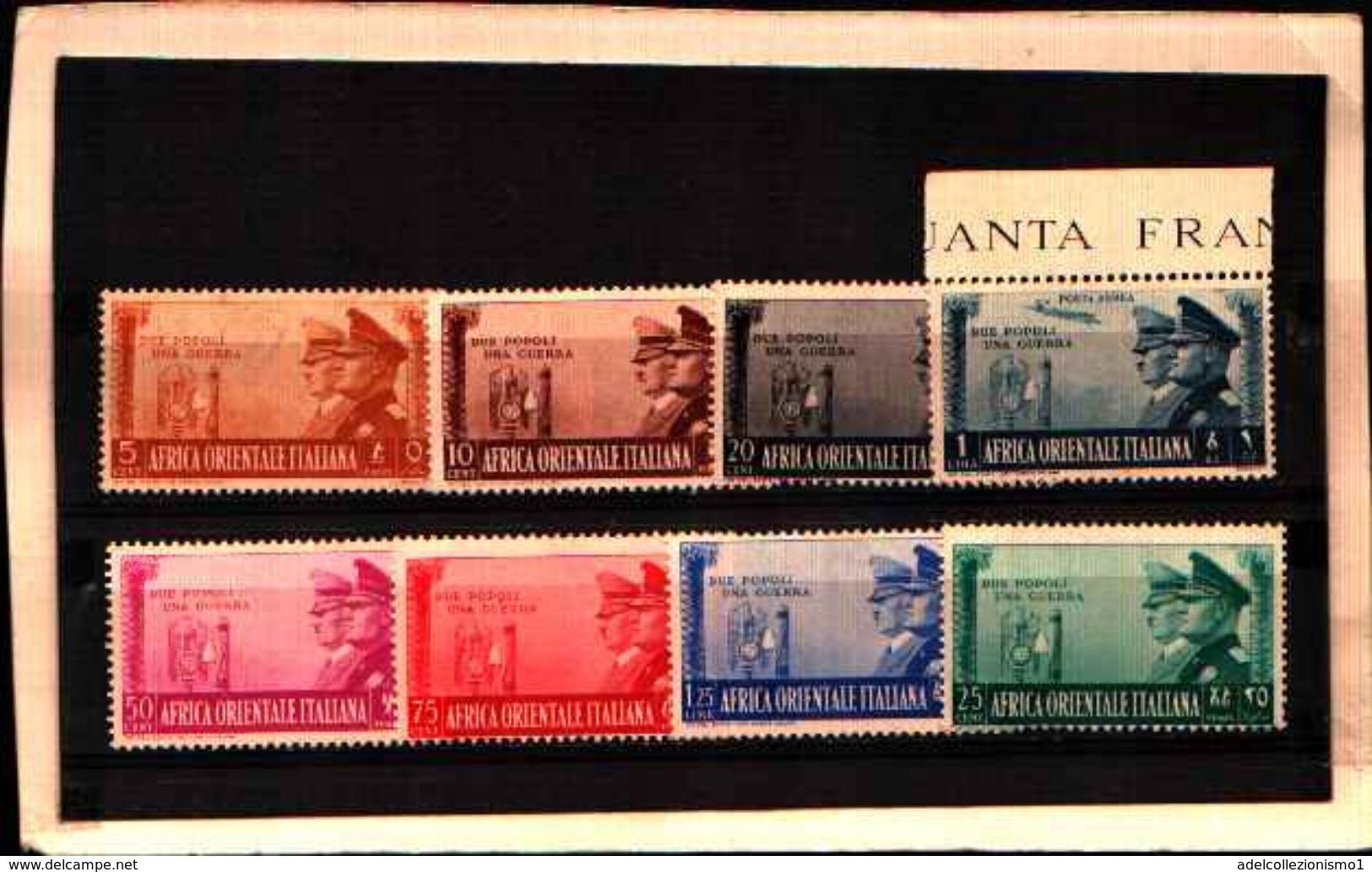 85995) AFRICA ORIENTALE ITALIANA-Alleanza Italo-tedesca - 19 Giugno 1941+AEREA N.A21+34/40-MNH**-SERIE COMPLETA - Eastern Africa