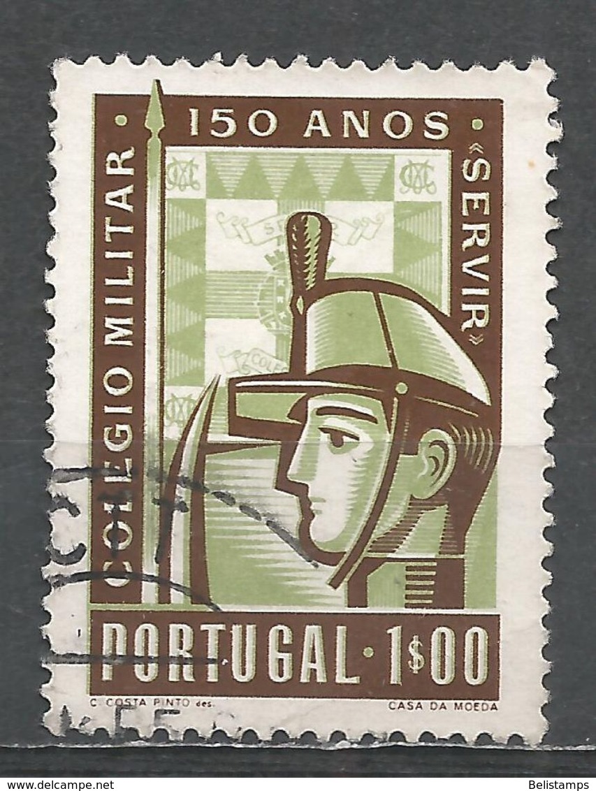 Portugal 1954. Scott #798 (U) Cadet And College Arms - Usati