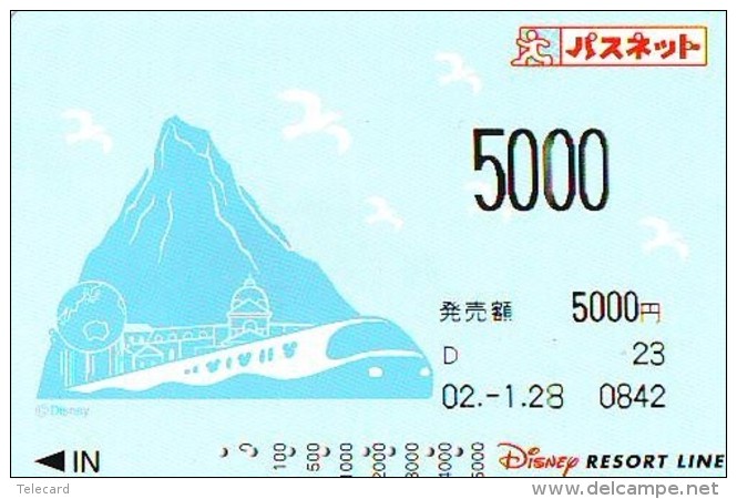 Carte Prépayée Japon * DISNEY * RESORT LINE (1590) * 5000   * JAPAN PREPAID CARD - Disney