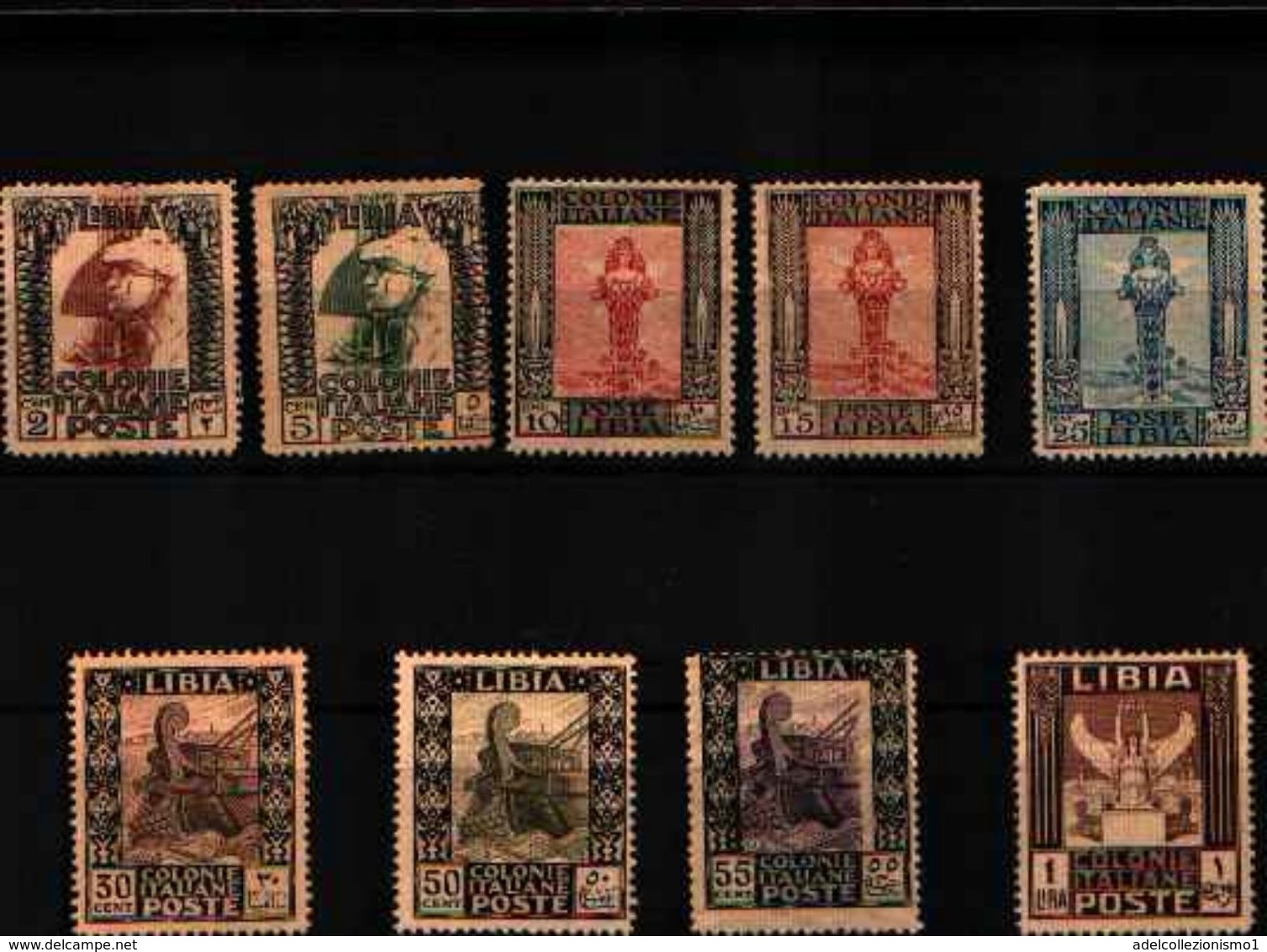 85999D) LIBIA-Serie Pittorica, Senza Filigrana, Dentellati  1922-MNH**-MLH*N.69/72.-SERIE COMPLETA IL 1C. LINGUELLATO - Cirenaica