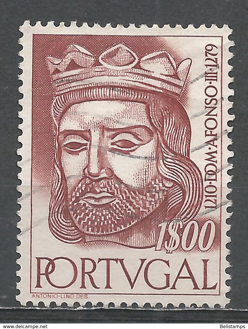 Portugal 1955. Scott #808 (U) King Alfonso III - Oblitérés