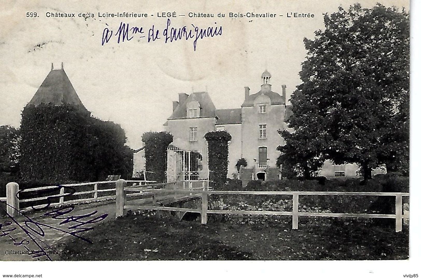 44 - LEGE -  Belle Vue Du Château Du Bois Chevalier - L ' Entrée - Legé