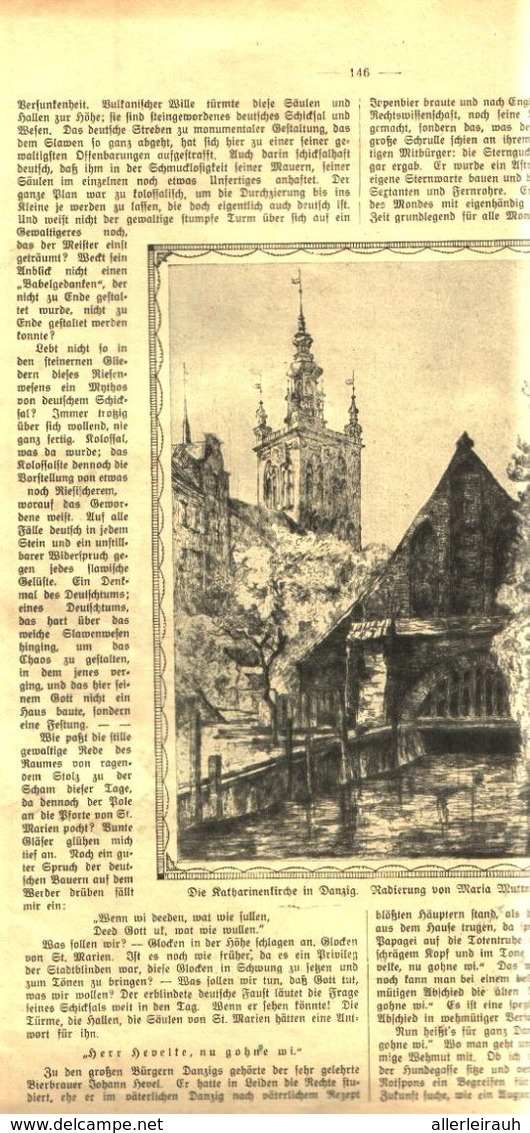 Letzte Stunden In Danzig (von Friedrich Hussong)  / Artikel, Entnommen Aus Zeitschrift / 1920 - Packages