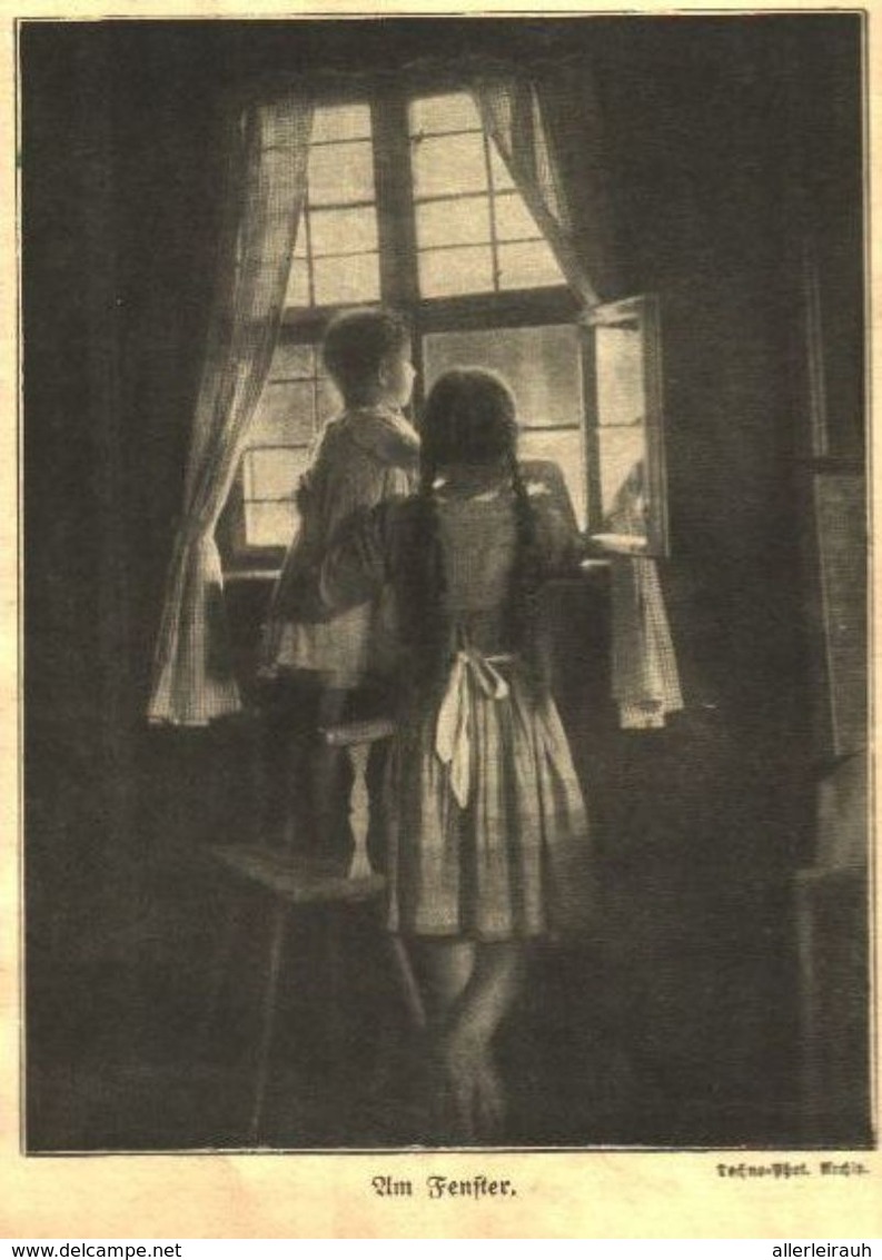 Am Fenster / Druck, Entnommen Aus Zeitschrift / 1920 - Empaques