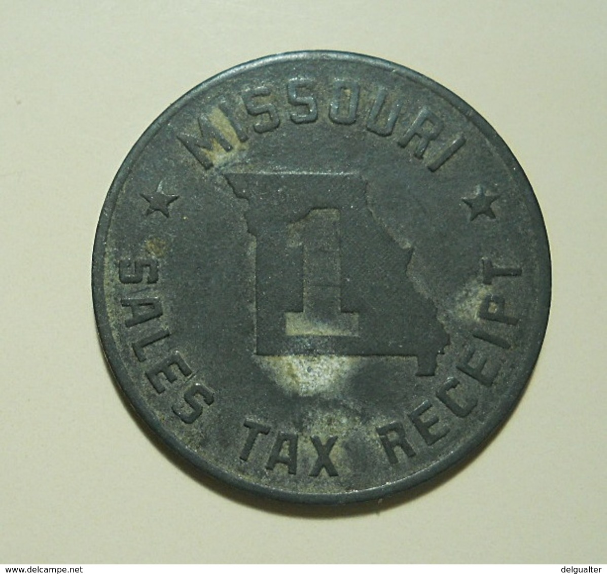 Token * Missouri * Sales Tax Receipt - Other & Unclassified