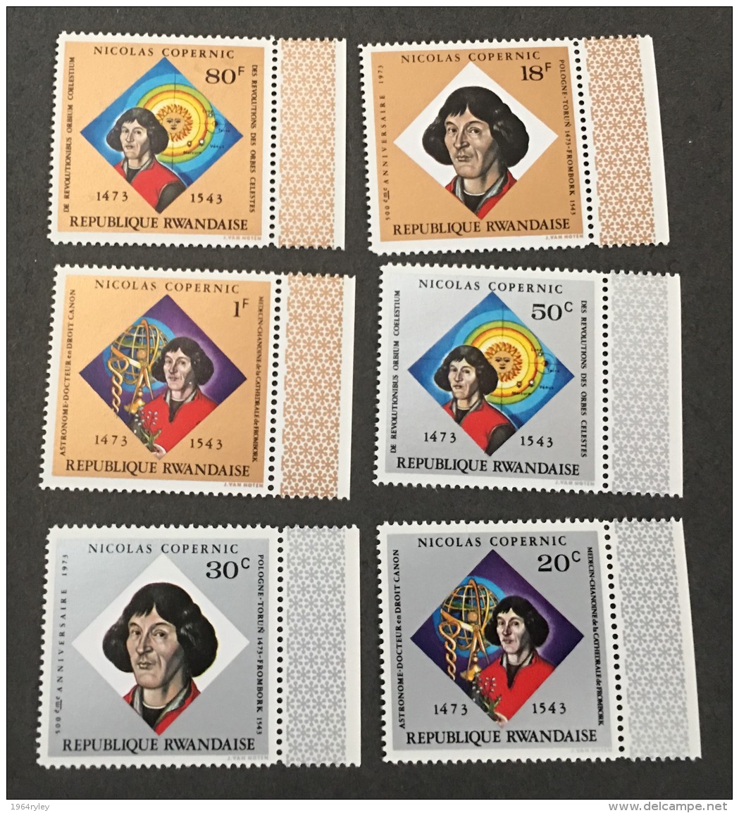 Rwanda - MNH** - 1973 - # 565/570 - Unused Stamps