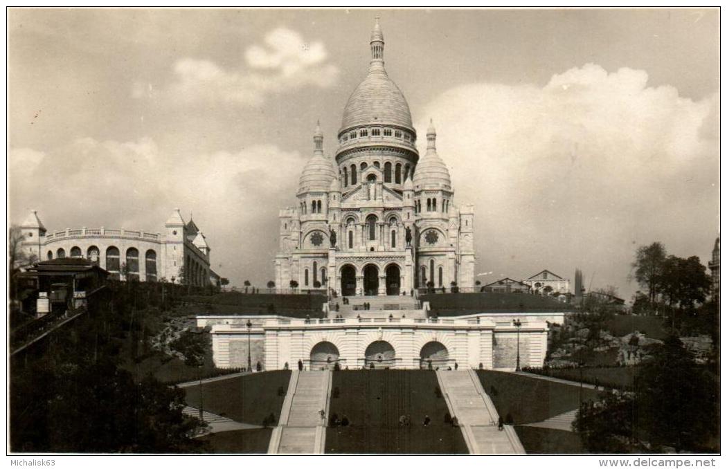 3&Omega;&Theta; 217. PARIS - LA BASILIQUE DU SACRE COEUR ET LES JARDINS - Sacré Coeur